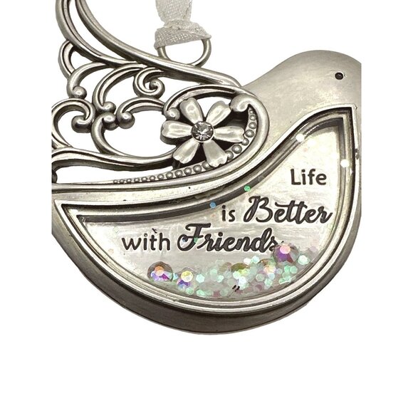 Hanging Friendship Bird Ornament Gift Life is Better with Friends Room Decor - Picture 3 of 5